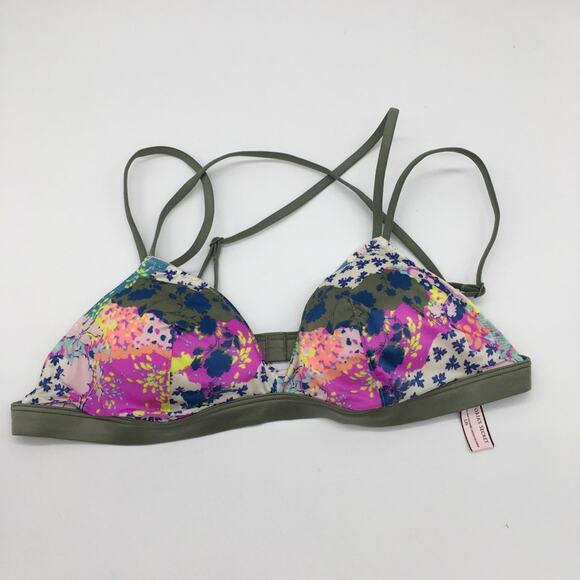 NWT Victoria's Secret Strappy Bikini Top - Large2 - Picture 1 of 9